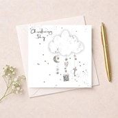 Christening Card - Cloud Christening Card - Cloud