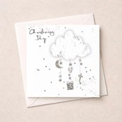 Christening Card - Cloud Christening Card - Cloud