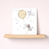 Baby Shower Card - Elephant With Balloon