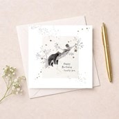 Birthday Card - Bear On A Branch