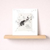 Birthday Card - Bear On A Branch