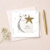 Birthday Card - Moon And Stars