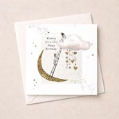 Birthday Card - Moon And Cloud