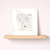 New Baby Girl Card - Basket In A Tree New Baby Girl Card - Basket In A Tree