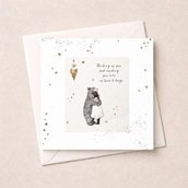 Thinking Of You Card - Love And Hugs