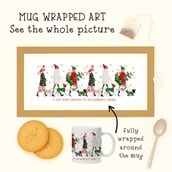 Personalised Christmas Mug - Strolling With The Dog