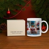 Personalised Christmas Mug - Cute Snowmen