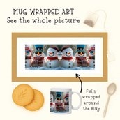Personalised Christmas Mug - Cute Snowmen
