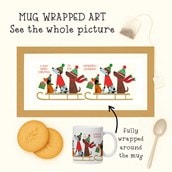 Personalised Christmas Mug - Dogs On A Sleigh
