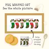 Personalised Christmas Mug - Dogs In Christmas Stockings Personalised Christmas Mug - Dogs In Christmas Stockings