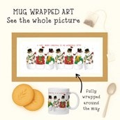 Personalised Christmas Mug - Robins & Snowmen Personalised Christmas Mug - Robins & Snowmen