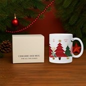Personalised Christmas Mug - Christmas Trees Personalised Christmas Mug - Christmas Trees