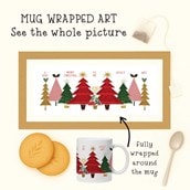 Personalised Christmas Mug - Christmas Trees