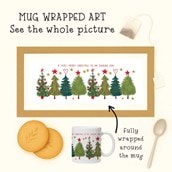 Personalised Christmas Mug - Christmas Trees Personalised Christmas Mug - Christmas Trees