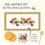 Personalised Christmas Mug - Christmas Baubles