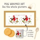 Personalised Christmas Mug - Robin On A Branch