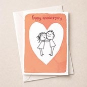 Anniversary Card - Anniversary Happy Couple Anniversary Card - Anniversary Happy Couple