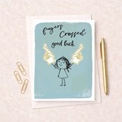Good Luck Card - Fingers Crossed Good Luck