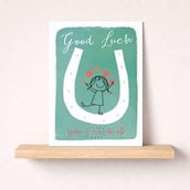Good Luck Card - You Can Do It Horse Shoe