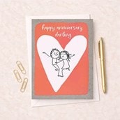 Anniversary Card - Happy Anniversary Darling Anniversary Card - Happy Anniversary Darling