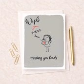 Just To Say Card - Wish You Were Here