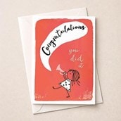 Congratulations Card - Congratulations You Did It