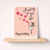 Birthday Card - Sending You Lots Of Love