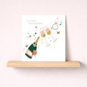 Engagement Card - Champagne Engagement Card - Champagne