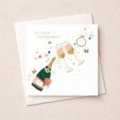 Engagement Card - Champagne Engagement Card - Champagne