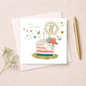 Age 18 Birthday Card - Slice Of Cake