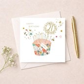 Age 21 Birthday Card - Cupcake