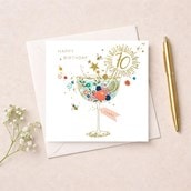 Age 70 Birthday Card - Cocktail