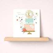 Age 80 Birthday Card - Birthday Cake Age 80 Birthday Card - Birthday Cake