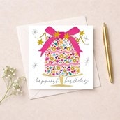Birthday Card - Happiest Birthday Cake Birthday Card - Happiest Birthday Cake