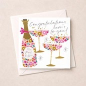 Congratulations Card - Champagne Toast Congratulations Card - Champagne Toast