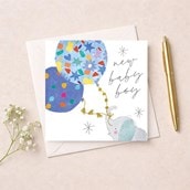 New Baby Card - Baby Boy Elephant New Baby Card - Baby Boy Elephant