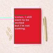 Open Card - Still Want To Be Invited