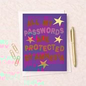 Open Card - All My Passwords Are Protected By Amnesia