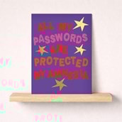 Open Card - All My Passwords Are Protected By Amnesia Open Card - All My Passwords Are Protected By Amnesia