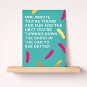 Open Card - One Minute You're Young And Fun