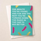 Open Card - One Minute You're Young And Fun