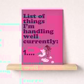 Open Card - List Of Things I'm Handling Well Open Card - List Of Things I'm Handling Well
