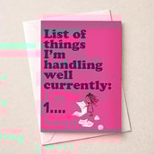 Open Card - List Of Things I'm Handling Well