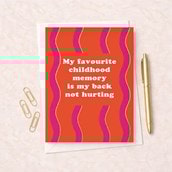 Open Card - Favourite Childhood Memory Open Card - Favourite Childhood Memory