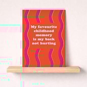 Open Card - Favourite Childhood Memory