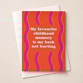 Open Card - Favourite Childhood Memory