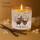 Vanilla Scented Christmas Candle - Pheasant With A Gift Vanilla Scented Christmas Candle - Pheasant With A Gift