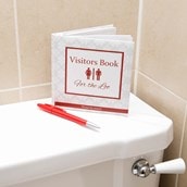 Visitors Book for the Loo | A Present Finder Exclusive! Visitors Book for the Loo | A Present Finder Exclusive!