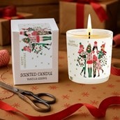 Vanilla Scented Christmas Candle - Group Of Girls