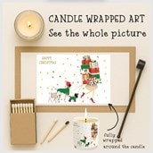 Vanilla Scented Christmas Candle - Huge Stack Of Gifts Vanilla Scented Christmas Candle - Huge Stack Of Gifts